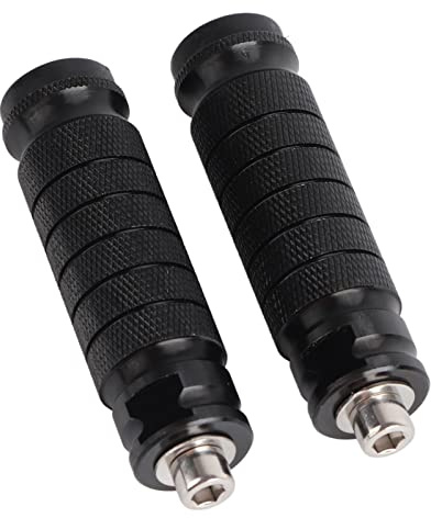 Qiilu Repose Pied Moto, 2pcs Cale Pied Moto Repose-Pieds CNC Arrière Universel M8 Antidérapant Repose-Pieds Pédales
