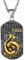 Richsteel Herren Kettenanhänger Sternzeichen Fische Halskette Dog Tag Kette mit Schmuckbox für Model