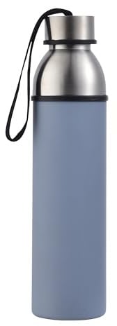 BERGNER Gehen irgendwohin - 570 ml Thermoskapsel Flasche - aus rostfreiem Stahl und Anthiadherent -Beschichtung - Blau - große Qualität und Haltbarkeit - für alle Arten von Aktivitäten