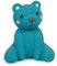 Petface Little Petface Teddy Bear Latex Chew Dog Toy, Blue (Pack of 1)