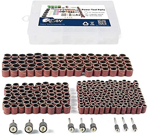 338 PCS Schleiftrommel-Set 1/2 '' 1/4 '' 3/8 Bohrfutter Schleifer Werkzeugset Rotary Tools