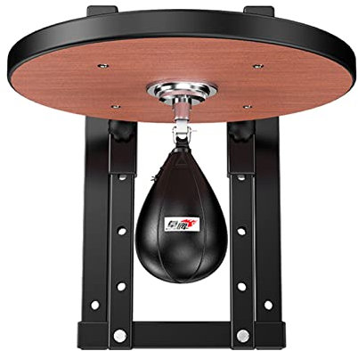 Punchingsäcke Schwere Boxsäcke Erwachsene Männer Frauen, Plattform-Kit mit Einstellbarer Geschwindigkeitskugel, für Heim-Fitnessstudio Boxtraining Fitness-Stressabbau Standboxsäcke ( Color : Black )