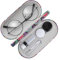 MoKo Custodia Occhiali in Pelle, Porta Occhiali con 2 Scomparti, Scatola per Occhiali, Chiusura a Cerniera, Dim 15 x 7,4 x 1,97 cm, Accessori Occhiali, Custodia Universale per Occhiali, Datura
