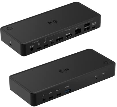 i-tec USB-C 2X 4K KVM Dockingstation - 1x DisplayPort, 1x HDMI, 2X USB 3.2 Gen1, 1x USB 3.2 Gen1, 2X USB-C 3.2 Gen1, 1x GLAN