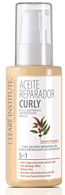 Clearé Institute Curly Repair Oil | Defined Curls, Moisturises and Shine | Moisturises, Defines Curls, Protects Hair and Prevents Frizz | 89% Natural Ingredients | 50ml