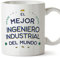 MUGFFINS Tazas para INGENIERO INDUSTRIAL hombre - En Español - Mejor del Mundo - 11 oz / 330 ml - Regalo original y divertido
