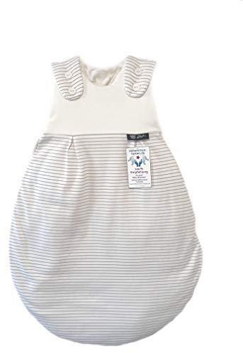 Alvi Baby Mäxchen Außensack Schlafsack im SET mit Babylöffel DeinKinderland Ganzjahresschlafsack | Babyschlafsack | Sommerschlafsack | Winterschlafsack (Traumstreifen, 68-74)