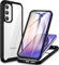 CENHUFO Cover Samsung A54 5G, Custodia Samsung A54 5G Antiurto 360 Gradi con Protezione Schermo Integrata Rugged Trasparente Case Doppia Faccia Fronte Retro Cover per Samsung Galaxy A54 5G -Nero