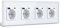 BSEED Schuko Steckdose mit USB C 20W Schnellladegerät USB Type C Wandsteckdose mit Glas Panel, 4 Fach Steckdose, USB Steckdose Unterputz, Einbausteckdose Geeignet für Phone, Pad, MP3 und mehr-Weiß