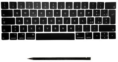 Teclas de repuesto para MacBook Pro 13 15 (2016-2017) A1706 A1707 IT-Layout QWERTY ISO Italiano