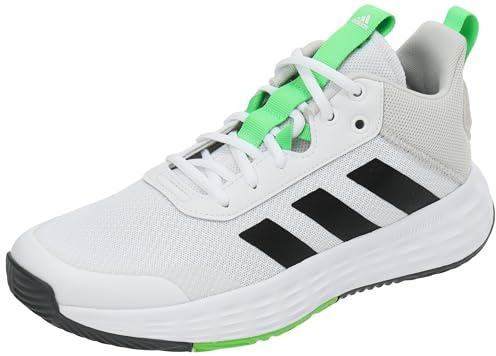 Adidas Herren Ownthegame Shoes, Footwear White/Carbon Black/Supcol, 43 1/3 EU
