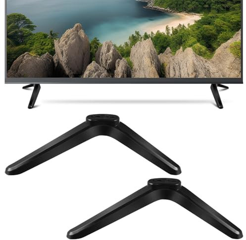 Supporto TV Universale da Tavolo Nero Piedini TV Con Viti Per Tv Per 32S 40S 49S 50S 55S Base Da Tavolo Porta Tv Base Per Smart Tv
