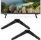 Supporto TV Universale da Tavolo Nero Piedini TV Con Viti Per Tv Per 32S 40S 49S 50S 55S Base Da Tavolo Porta Tv Base Per Smart Tv