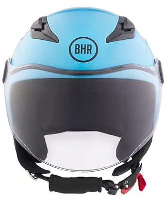 BHR Kinder Motorradhelm, Rollerhelm 838 Children | Zulassung ECE 22.06, Kinder Typen, kratzfestes Visier und mikrometrische Auslösung, Ideal für die Stadt, für Kinder