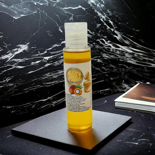 Huile de palmiste ou batana oil non raffinée 100% huile pure, démêle naturellement les cheveux crépus très emmêlés, stimule la croissance des cheveux, donne du volume.