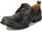 OSSTONE Verde retrò Stivali da Moto per Uomo Caviglia Camminare Moda Lace-Up Pelle Chukka Stivali Uomo Scarpa Casual OS-6015-1-L-8-R