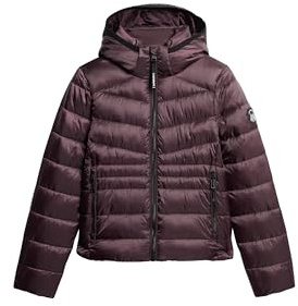 Superdry Damen Wattierte Fuji Steppjacke mit Kapuze