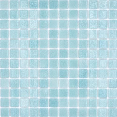 Mosaikfliese Poolmosaik Schwimmbadmosaik SPAIN türkis grün CARIBE antislip rutschsicher 1 Mosaikmatte 220-503T_b
