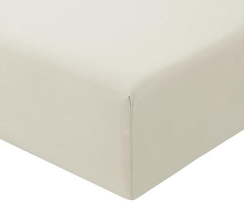 RUIKASI Spannbettlaken 140x200cm Beige Bettlaken - Oeko Tex Spannbetttuch 140x200 Bettbezug, Mikrofaser Betttuch Bett Laken Bezug 140 x 200 40 cm Tiefe Tasche, Bed Fitted Sheet Bedsheet