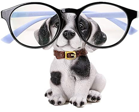 AMJDGEU Brillenrahmen Netter Tier Brillenhalter für Home Office Schreibtisch Dekoration Geschenk (Labrador White)