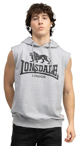 Lonsdale Herren ärmelloses Sweatshirt mit Kapuze Normale Passform BIGNOR