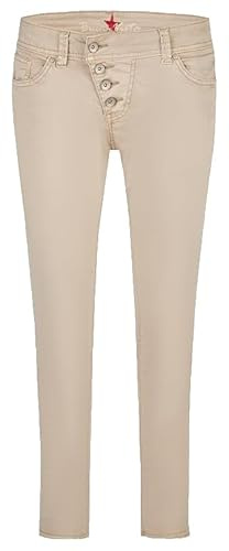 Buena Vista Damen Jeans, Beige, 4-Knopf-Verschluss, Slim Fit (DE/NL/SE/PL, Alphanumerisch, M, beige)