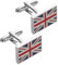 Veemoon 1paar Klassische Cufflinks Mit Uk Flagge Robuste Messing Manschettenknöpfe Für Hemden Accessoires Für Damen Und Herren Für Business Und Freizeit