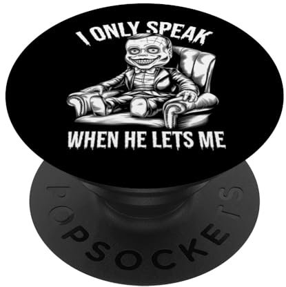 Creepy Ventriloquist Doll Tee - Horror Dummy Puppet Show PopSockets Klebender PopGrip