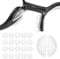 20 Pairs Glasses Nose Pads Silicone, D Shape Eyeglass Nose Pads, Adhesive Anti-Slip Nose Pads for Glasses, Eyeglasses, Sunglasses