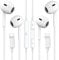 2 Pack Headphones for iPhone Earbuds Wired HiFi Stereo Headsets [MFi Certified] Noise Reduction Earphones for iPhone 14/13/12/11/XR/XS/X/8/7/SE Support iOS System(Built-in Microphone & Volume Control)