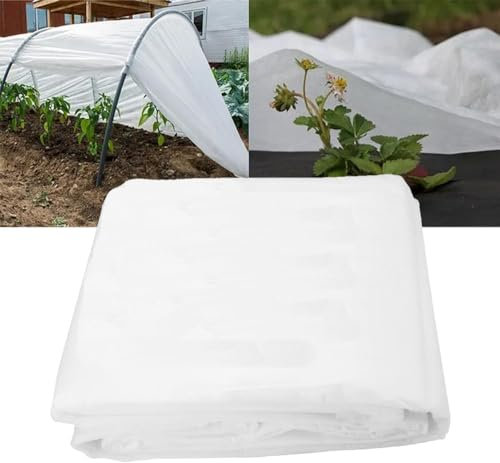 VPPIK Garden Plant Fleece Frost Protection 2m x 5m 40gsm Cover and Protect Plants from Harsh Weather, Animals, and Pests, Fleece Dome for Greenhouse, Polytunnel, Farming, Painting Work (2x10m, Modern)