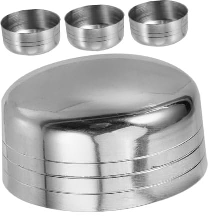 Mipcase Stainless Steel Shaker Lids Set of 4 for Cocktail Mugs Juice and Travel Mugs Insulated Cup Covers Easy Clean Design for Home Bars and Coffee Shops