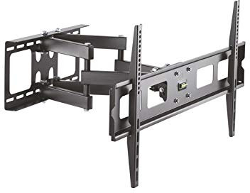 Soporte para TV y Monitor, Ajustable, inclinable y Giratorio, Capacidad hasta 60 kg, Compatible con Pantallas de 37 a 90, Color Negro. Ideal para un fácil Ajuste y Mejor visualización.