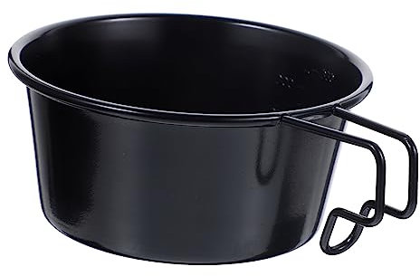HEMOTON Saladier inox salade bol Léger noir ustensiles de cuisine de camping couverts de table assiette creuse saladier en acier inoxydable plat de camping en métal Black
