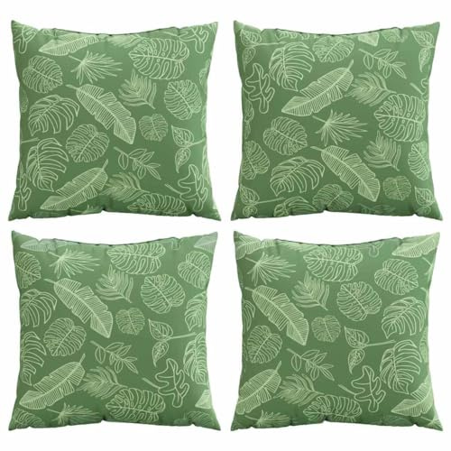 vidaXL Throw Pillows 4 pcs Multicolour 60 x 60 cm Fabric, Living Room Pillow, Square Cushion for Modern Decor, Durable Throw, Plush Sofa, Soft Accent, Stylish Design