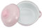 KOCKSHION Cacerola de Esmalte Doble Asa para Inducción Olla de Cocina para y Comidas Caseras Color Rosa