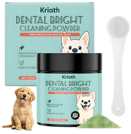 Zahnpflege Pulver Hund, 150g Dental Pulver für Hunde | Zahnsteinentferner für Hunde, Effektive Zahnreinigung und Zahnpflege,Gegen Mundgeruch bei Hunden