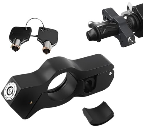 Misaakoeq Antivol de Guidon,Accessoires Légers Et Sécurisés | Cadenas Pour Motocyclette Tout-Terrain - pour Vélos, ATV, Randonnée en Extérieur, Cyclisme, Motos, Sports