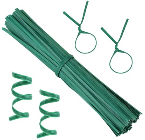 200 Pcs Garden Twist Ties 4.7 Inch – PE Coated Flexible Plant Tie for Vines, Cables, Bags, Reusable Multi‑Purpose Twists for Home, Office and Outdoor