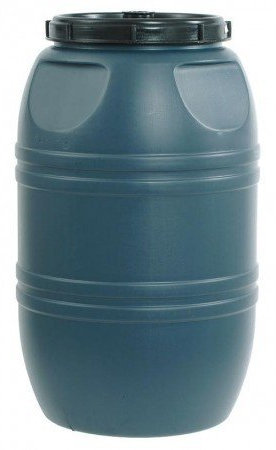 HELGUEFER - Bidon 220L con Cierre de Rosca |Garrafa Plastico PEHD Resistente | Uso Alimentario y ADR | Contenedor de Agua Óptimo, Fácil de Usar, Cierre Hermético | Bidón Industrial Apilable