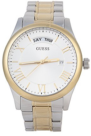 Guess Silver Dial Greenwich Unisex Watch - W0925P1
