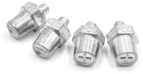 sourcing map 4 Pcs Positive Negative Car Battery Post Terminal Adapter Converters