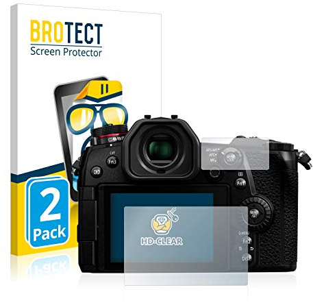 BROTECT (2 Stück Schutzfolie für Panasonic Lumix DC-G9 Displayschutz Folie Made in Germany, Ultra-Klar
