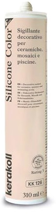 Kerakoll SILICONE COLOR KK126 sigillante decorativo piastrelle ceramiche mosaici e piscine 310 ML