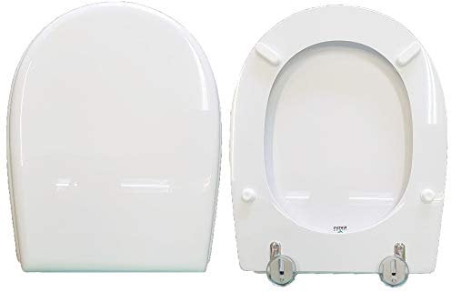 NOVASEDILI Sedile per water Globo legno rivestito in resina poliestere bianco