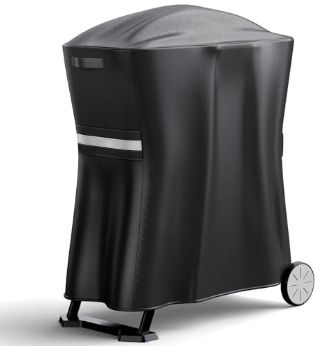 7113 Grill Cover for Weber Q Series Grill on Cart, BBQ Cover for Weber Q1000 Q2200 Q100 Q1200 Q200 Q220 Q2000 Q2400 Q2800, UV & Fade Resistant, All Weather Protection