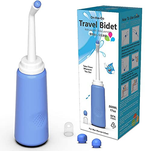 BAQI Portable Bidet 500ml Travel Bidet Handheld Travel Bidet for Personal Hygiene Handheld,Pregnant Women Cleansing, Postpartum Clean