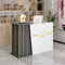 KIKIRon Empfangstheke Einfach moderner Supermarkt Convenience Store Hotel Small Bar Beauty Salon Bekleidungsgeschäft Kassierer Rezeption für die Lobby ( Farbe : Black , Size 100x40x90cm )