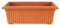 Optimal Products Plastic Window Planter Plant Pot Outdoor Garden Herb Flower Growbag Tray Broad Base Box Water Barrel (70cm Trough Terracotta)