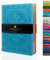 Victoria's Journals Tagebuch, Kunstleder, Vintage, Hardcover, liniertes Notizbuch, altmodisches Reisetagebuch, A5, Größe 14,5 x 20,5 cm, Hellblau